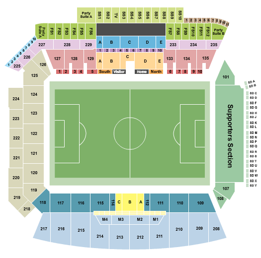 BMO Stadium CONCACAF Seating Chart