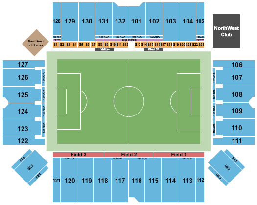 Chase Stadium CONCACAF Seating Chart