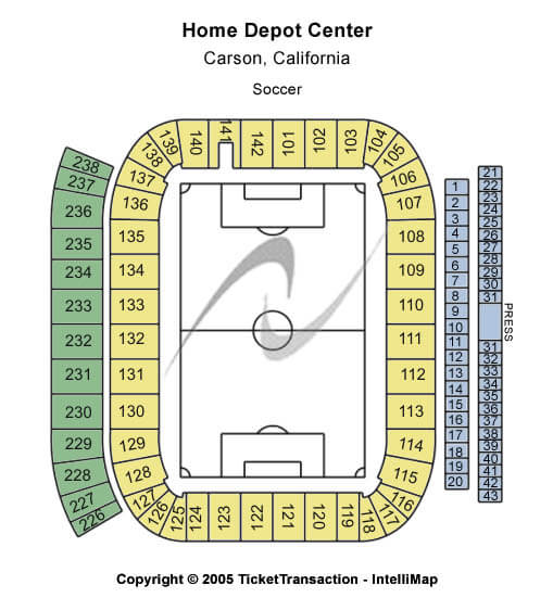 Dignity Health Sports Park CONCACAF Seating Chart