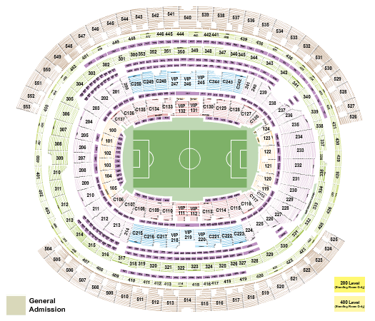 SoFi Stadium CONCACAF Seating Chart